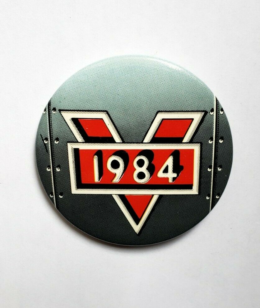 Vintage Van Halen 1984 Promo Button - David Lee Roth Eddie Lp Record Album Pin