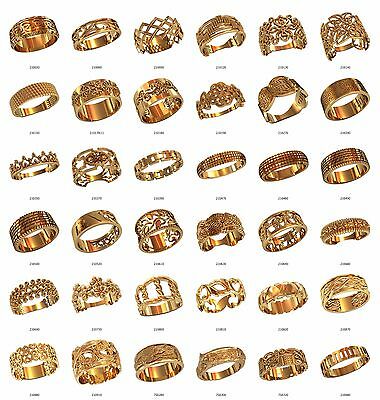 Set Of Wax Patterns (#w21) For Lost Wax Casting Silver Or Gold Jewelry (36pcs)