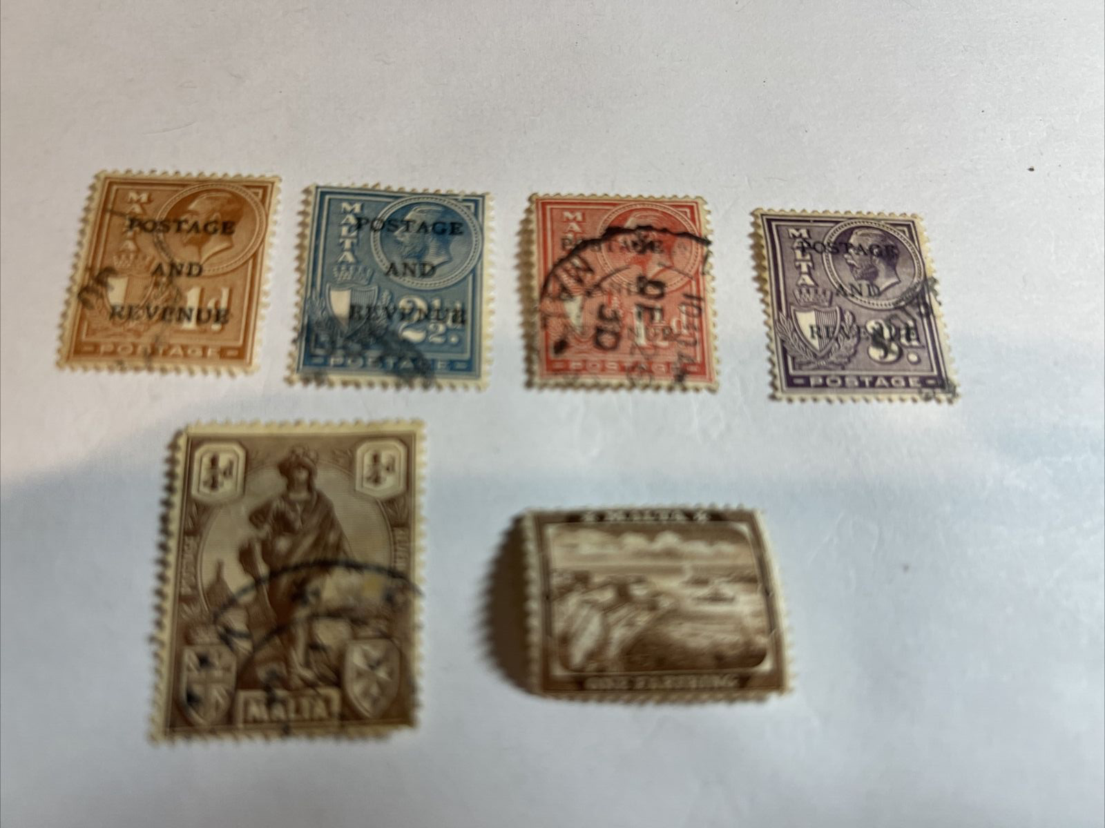 Malta  Stamps Various Issues Used (lot 7 File 81)