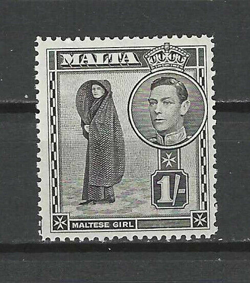 Malta , 1938/43 , George Vi , 1sh Stamp , Perf , Mnh