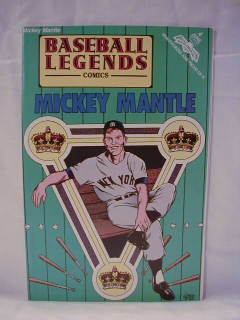 1992 Mickey Mantle Baseball Legends Comic Book #4 Rare! New York Yankees
