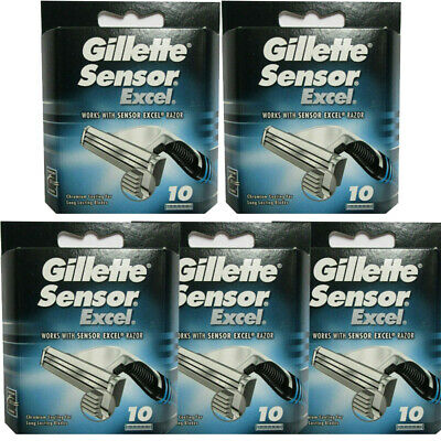 Gillette Sensor Excel Refill Razor Blades, 50 Cartridges