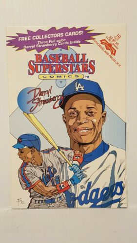 1992 Darryl Strawberry Baseball Superstars Comic Book #10 Rare Dodgers Mets